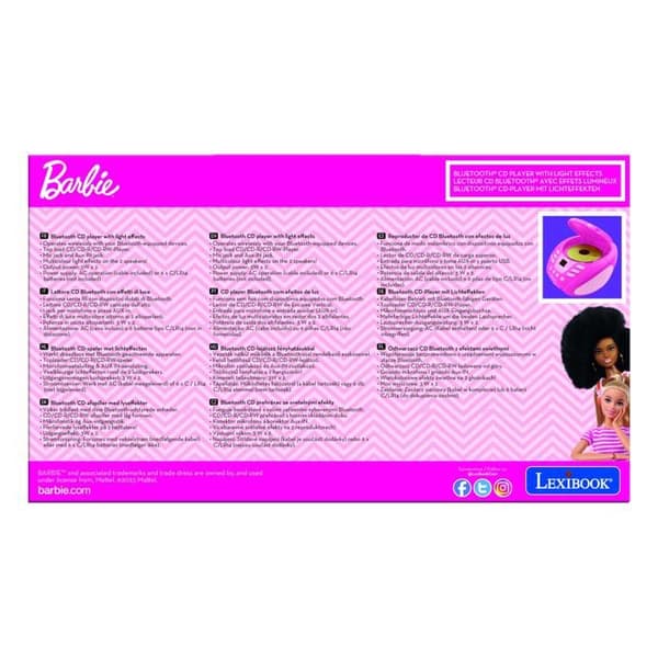 Bluetooth CD-spelare Barbie ROSA