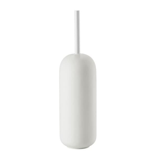 Toalettborste design Vit 12x12x41 cm Vit