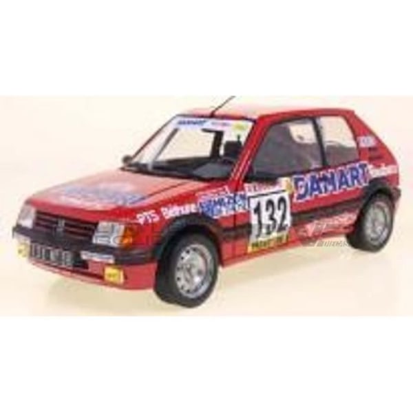 Samlarbil - SOLIDO - PEUGEOT 205 GTI 1.6 - Rallye Monte-Carlo 1986 - Röd Röd