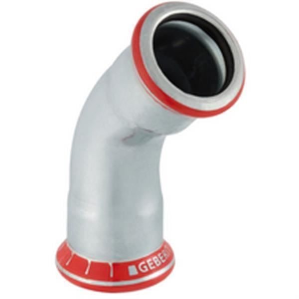 Geberit Böj 45 D15mm. kolstål Ref 20602