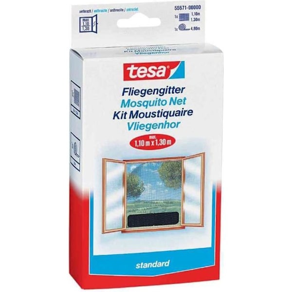 TESA Standard Myggnät för Windows - 1 m x 1 m - Vit