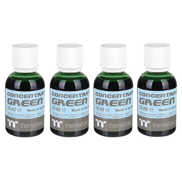 Färgämne för vattenkylning - Thermaltake - Premium Koncentrat - 4-pack - Grön - Koncentrerat