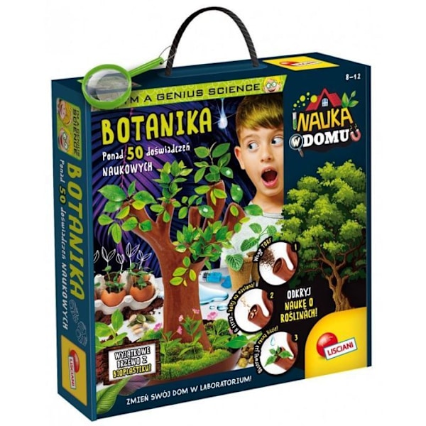 Lisciani - 304-PL97364 - Vetenskapligt kit Im a Genius Science hemma - Botanik