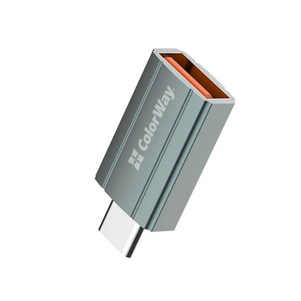 Adapter PC, USB Type-C, OTG - ColorWay (CW-AD-AC) - Silver