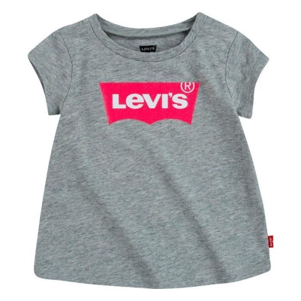 Levi's Kids SséBatwingéAéLineéTee Baby Girl Grey Heather 6 Months