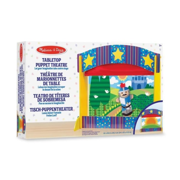Bordsdockteater - MELISSA & DOUG - Pojke och tjej - Grön - Från 3 år Flerfärgad