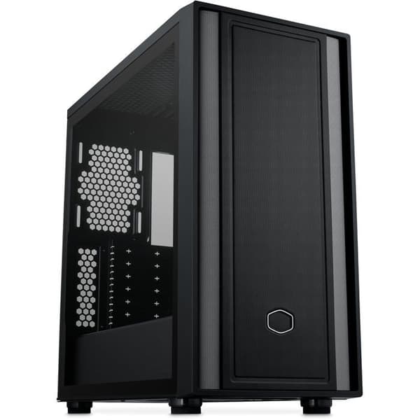 PC-chassi - Cooler Master - MasterBox 600 Lite - E-ATX - Glaspanel - Stödjer 7 fläktar