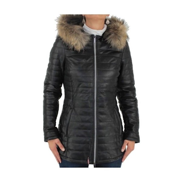 Doudoune Oakwood Poppy i läder ref 38126 Svart Svart XL