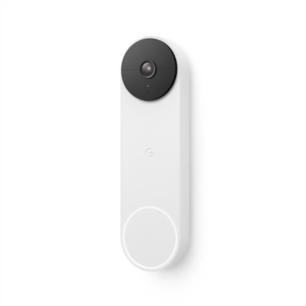 Trådlös dörrklocka - Google Nest - Dörrklocka GA01318-FR - Inbyggd kamera - 802.11b/g/n - Bluetooth LE - 2,4 Ghz Snö