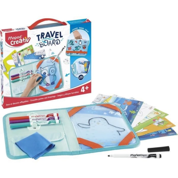 MAPED CREATIV - Travel Board - Nomad skiffer Raderbara ritningar Flerfärgad