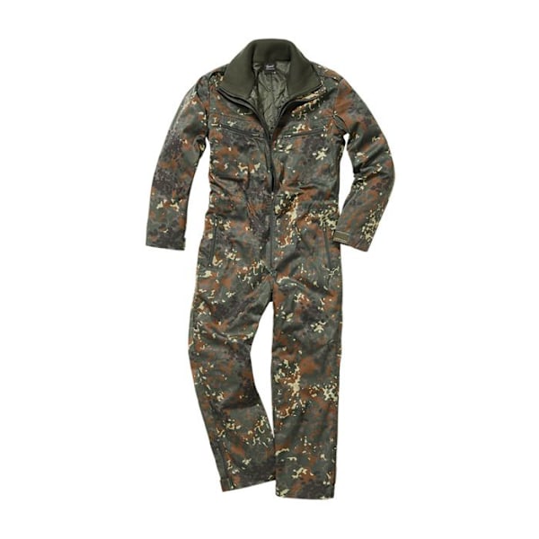Arbetskombination - Brandit - Vattentät - Avtagbar foder - Hög krage - Praktiska fickor flecktarn XL