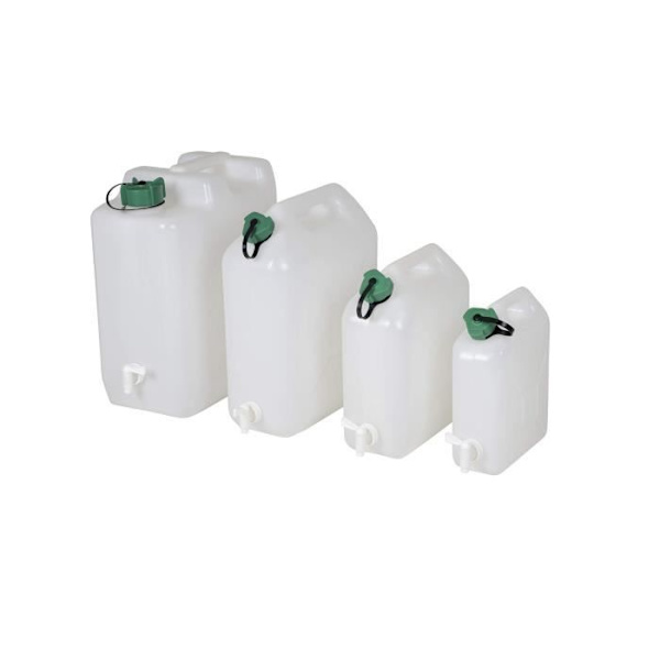 Highlander Jerrycan 10 liter med kran Vit