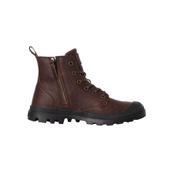 Bottines - Palladium - Pampa - Läder - Brun - Komfortdragkedja Mocka 41