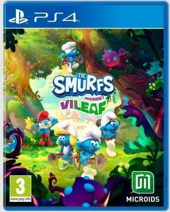 PS4-spel - MICROÏDS - Smurfarna: Mission Malfeuille - Importversion - Spelbart på franska