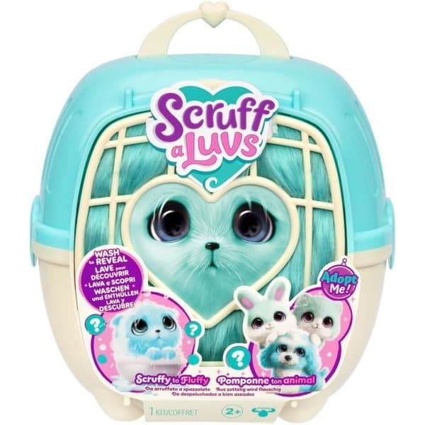 Plushdjur - SCRUFF A LUVS - Furry boll - Blå Blå