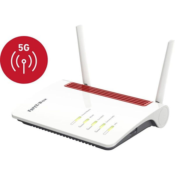 Trådlös router - AVM - FRITZ!Box 6850 5G - Dual-Band - 4 portar - Integrerad VoIP
