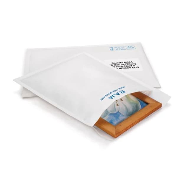 10 vadderade pappersfickor - 10 x 16 cm Vit