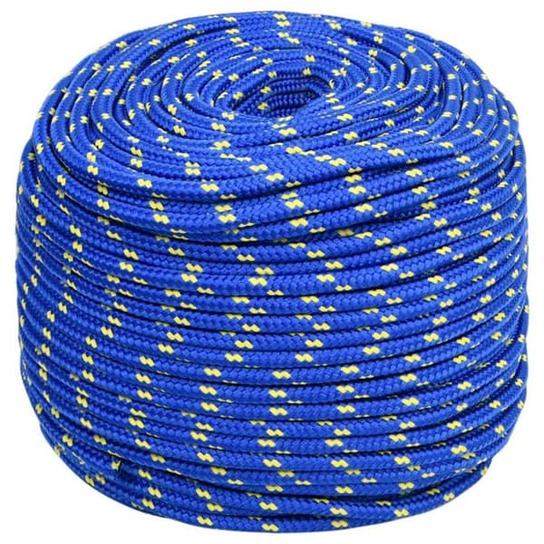 152444 vidaXL Båtline Blå 6 mm 50 m Polypropen Blå
