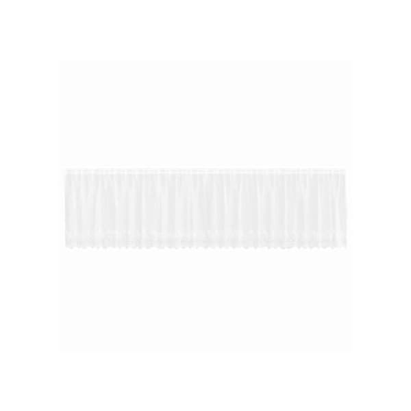 Blommönstrad spetsgardin - vidaXL - Vit - Polyester - 120x600 cm - Ljusfiltrerande - Integritetspaneler Vit