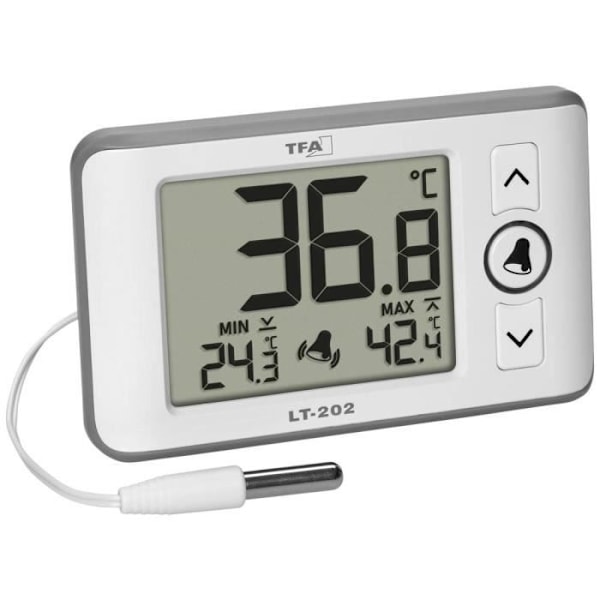 Termometer - TFA Dostmann - Digitalt profftermometer LT 202 - Vit - Plast - Kök Vit