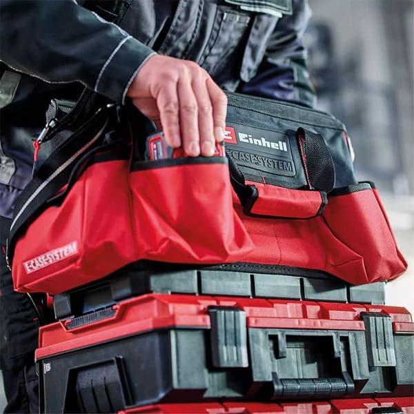 Einhell Sac E-Case original Einhell (max. 30 kg, stapelbar, låsbar, kombinerbar med Einhell E-Case-systemet) Röd