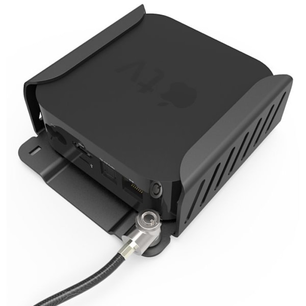 Apple TV Monteringssats - Skyddsfäste - Jet Black - Högkvalitativt aluminium