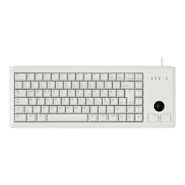 Kompakt tangentbord CHERRY G84-4400 - Grå - USB - Cherry ML-teknik - Inbyggd trackball