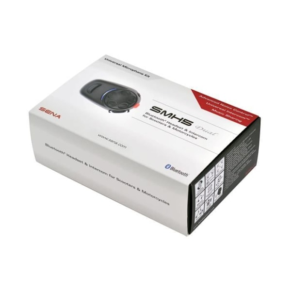 Intercom moto bluetooth Sena SMH5D-01 (x2) svart