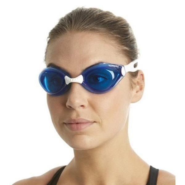 Simglasögon - Speedo - Jet V2 - Blå/vit - Vuxen - Unisex Blå vit