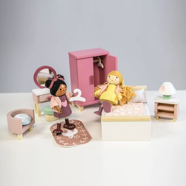 Tender Leaf Toys junior dockskåp 15 delar Rosa