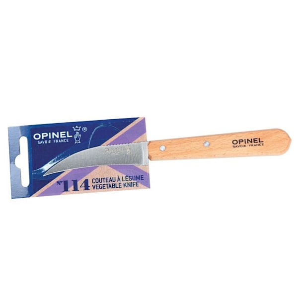 OPINEL N° 113 TANDIG KNIV KNIV KÖKSBORD CAFÉ LUNCH BLÅ BLÅ KÖK KOCK CSK kastanj