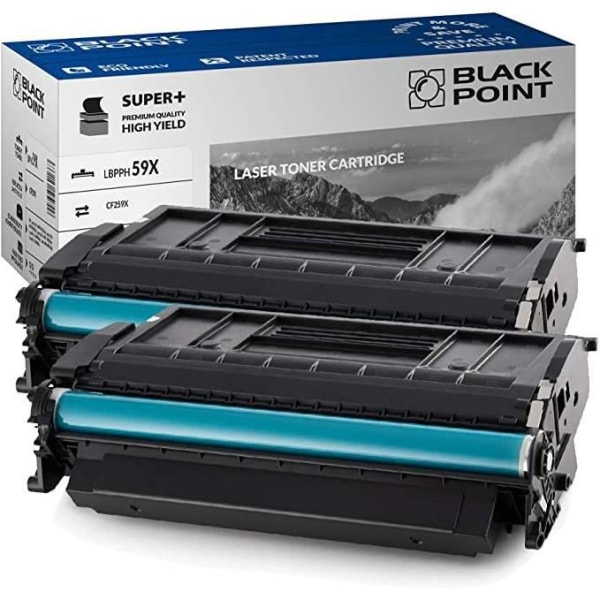 2x kompatibel HP 59X CF259X svart tonerkassett för HP M428dw M428fdn M428fdw M404dn M404dw