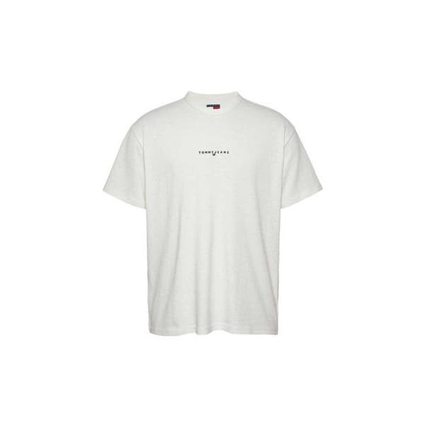 T-shirt MC 100% Bomull - Tommy Jeans. Vit M