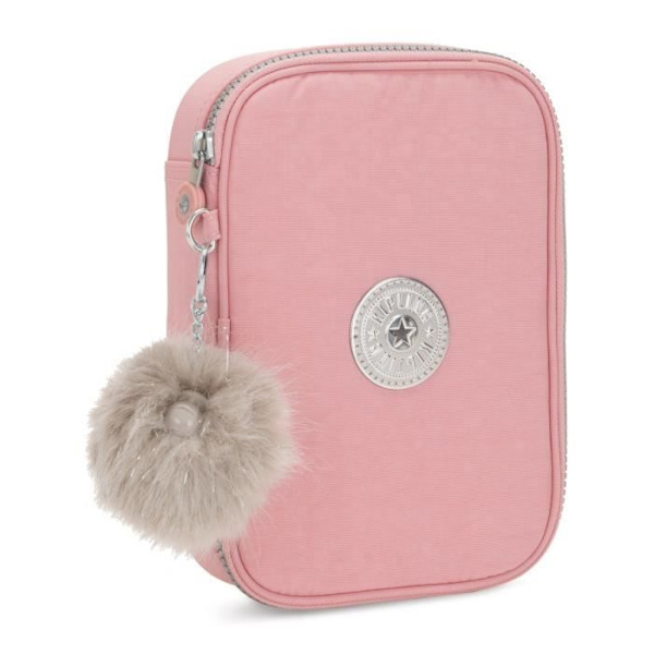 Pennfodral - KIPLING - Back To School 100 Pennor Pennfodral L - Rosa - 22x16x5 cm - Blixtlås Blå