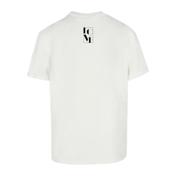 T-shirt Merchcode Love Oversized vit XS