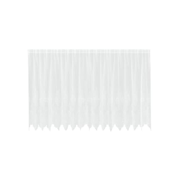 Spetsgardin - vidaXL - Vit - Polyester - 140x400 cm - Ljusfiltrerande - Integritetspaneler Vit