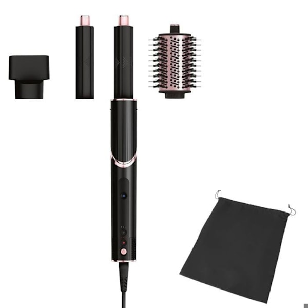 Hårföning och Styler - Shark - FlexStyle - 3-i-1 - Självwrapande Locktång - Svart/Rosa Svart, Rose Gold