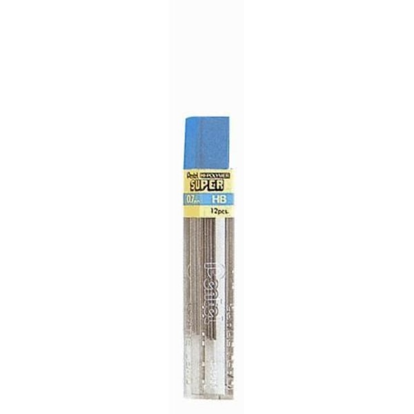 Mina - PENTEL - 0,7 mm - Etui med 12 - Grafit Hi-polymer - Användarvänlighet Grafit