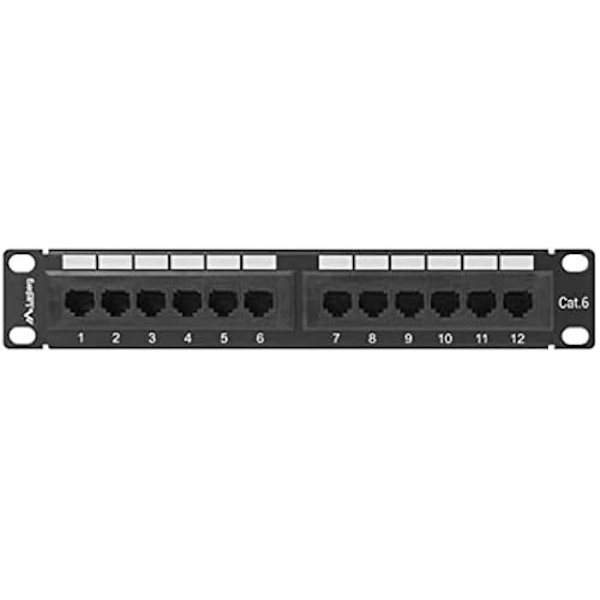 LANBERG patchpanel - 10" - 12 portar - Kategori 6