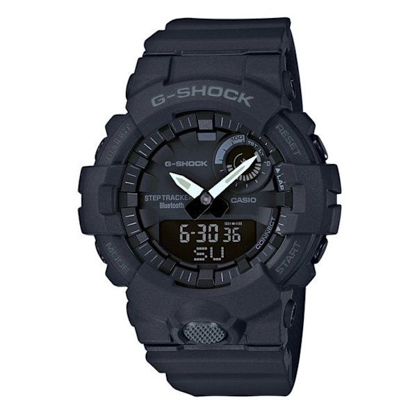 Klocka - CASIO - G-Shock G-SQUAD - Man - Svart - Bluetooth® Smart - Stötmotståndskraft Svart