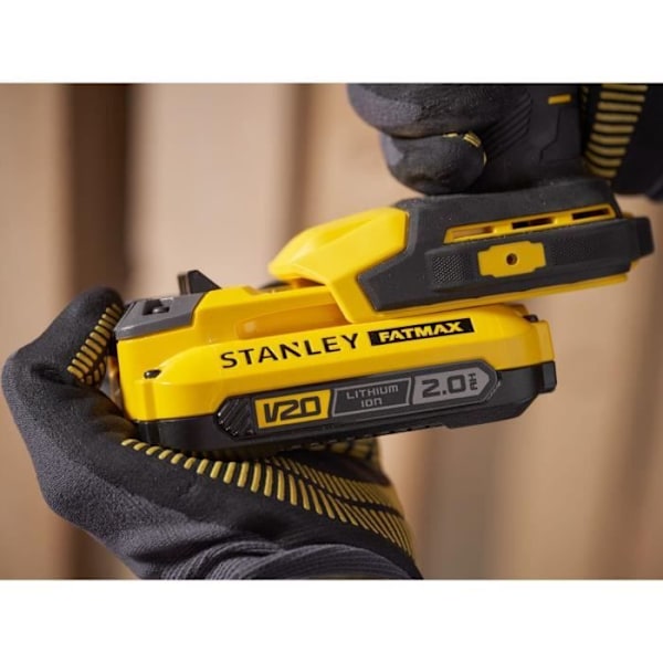 Vinkelborrskruvdragare 45 Nm - STANLEY FATMAX V20 - SFMCD750B-XJ Gul