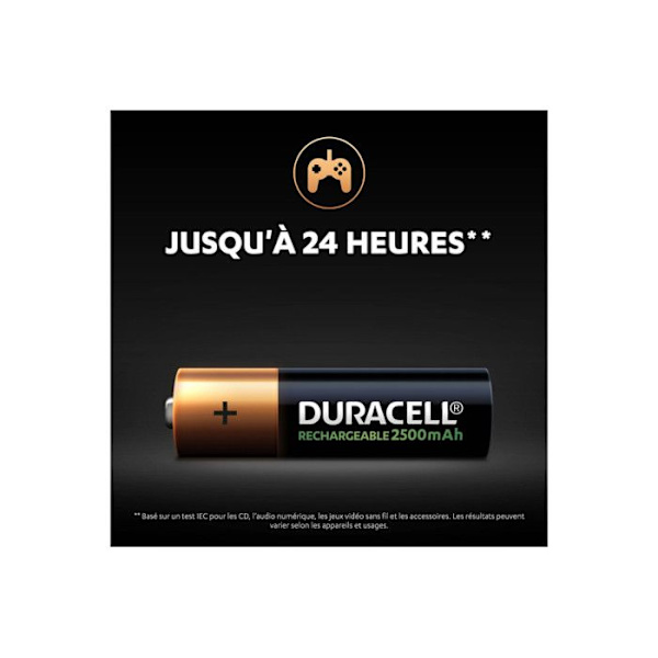 Duracell RCR AA X2 2500 MAH uppladdningsbart batteri