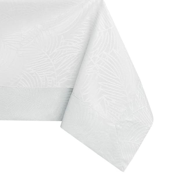 Bordduk - Gaia - Vit - Pressad växt - 140 x 280 cm Vit