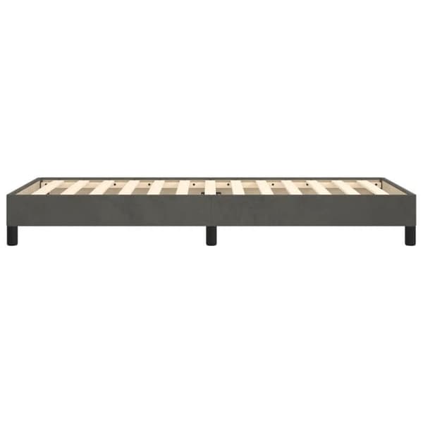 vidaXL Sängram utan madrass mörkgrå 100x200 cm sammet 346959