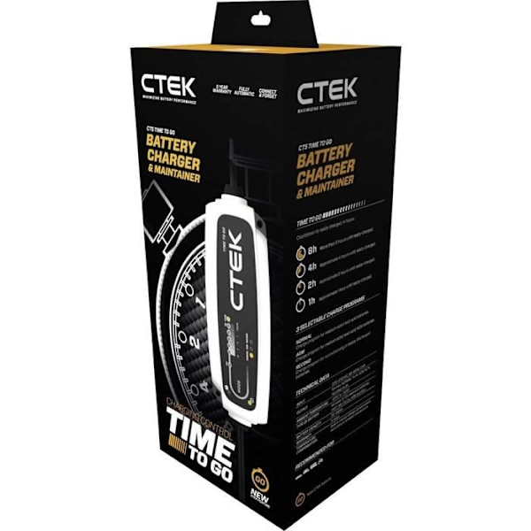 Batteriladdare - CTEK - LITHIUM XS - 12 V - 5 A - Lämplig för Lithium LifePO4-batterier