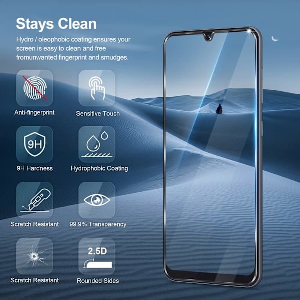 Telefonskyddsfilm - Giiyoon telefonskyddsglas - Samsung Galaxy M30/A50/A30/A20