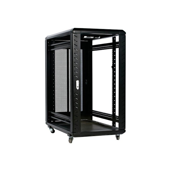 Serverrack - StarTech.com - 22U - Aluminium/Stål - Hjul - Svart