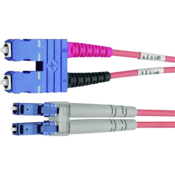 Telegärtner fiberoptisk patchkabel L00890A0041 [1x SC hane - 1x LC hane] 9-125 µ Singlemode OS2 1 m