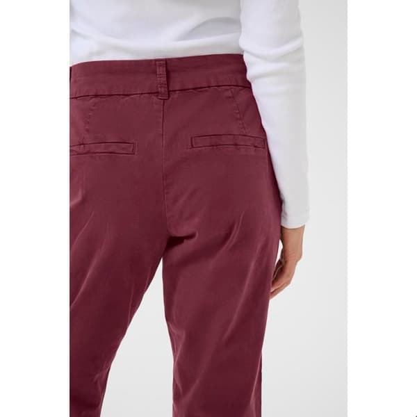 Kvinnors chinos KAFFE Mette Windsor vin 42