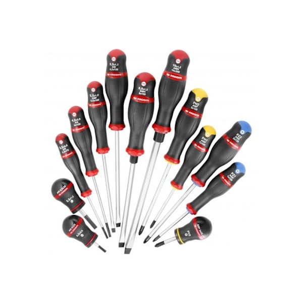 Skruvmejselsats - FACOM - PROTWIST - Soft Grip - Värmebehandling - Optimerad ergonomi